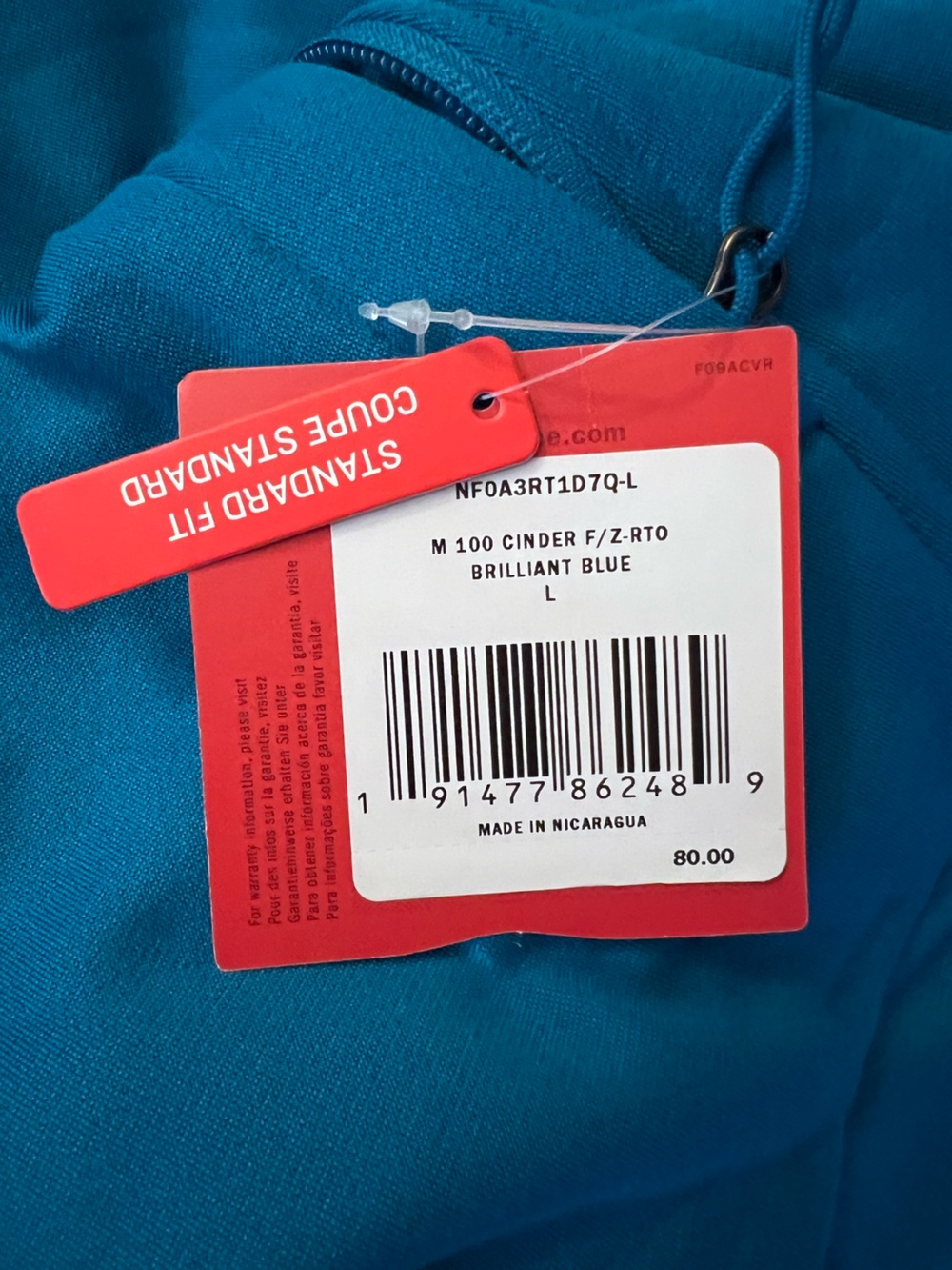 The North Face Men’s Full-Zip Blue Softshell Jacket - Picture 4 of 5